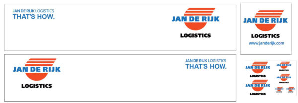 Jan de Rijk Logistics Decal Sheet 1/14 Trailer (Tamiya/Carson 2-Axle Trailer) BRPD1607