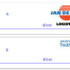 Jan de Rijk Logistics Decal Sheet 1/14 Trailer (Tamiya/Carson 2-Axle Trailer) BRPD1607 - Afbeelding 3