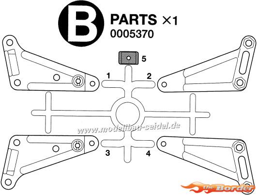 Tamiya B-Parts Voor Draagarmen Groep C 5370 - Afbeelding 3
