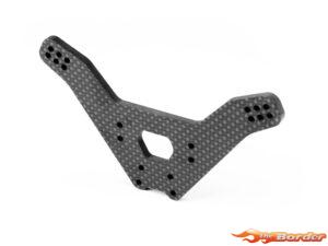 XRAY XB2 Carbon Shock Tower For Bridge Upper Deck - 2-Dots - Front 322091