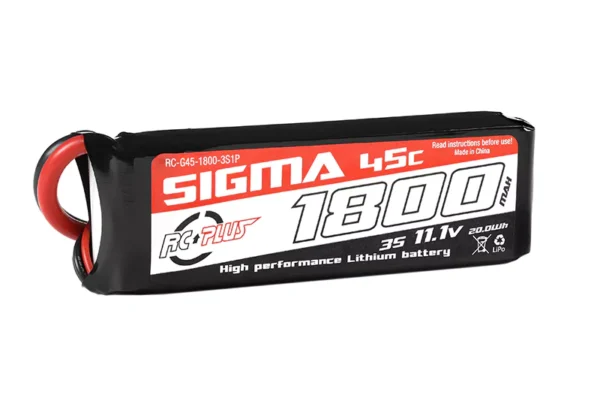 RC-Plus LiPo Battery - Sigma 45C 1800 mAh 3S 11.1V XT-60