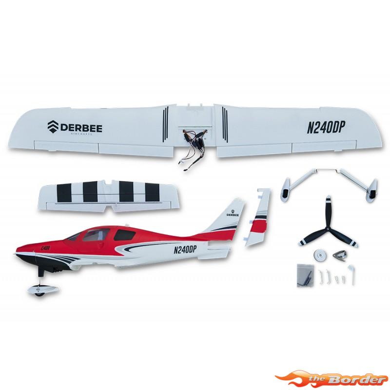 Derbee Low Wing Trainer 1100mm C400 PNP kit - Red DB007 - Afbeelding 11