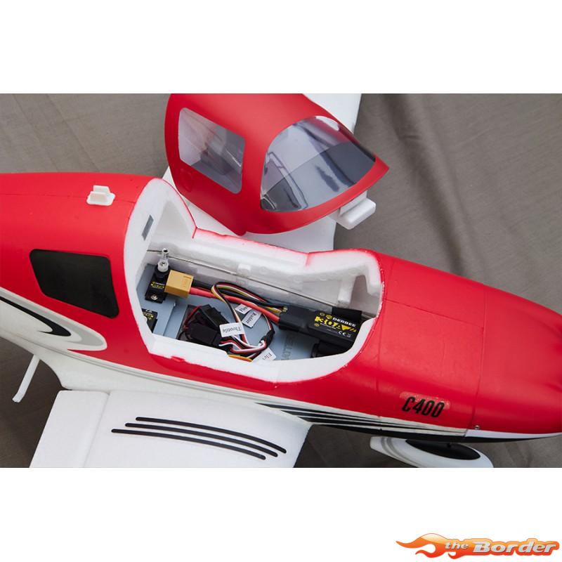 Derbee Low Wing Trainer 1100mm C400 PNP kit - Red DB007 - Afbeelding 7
