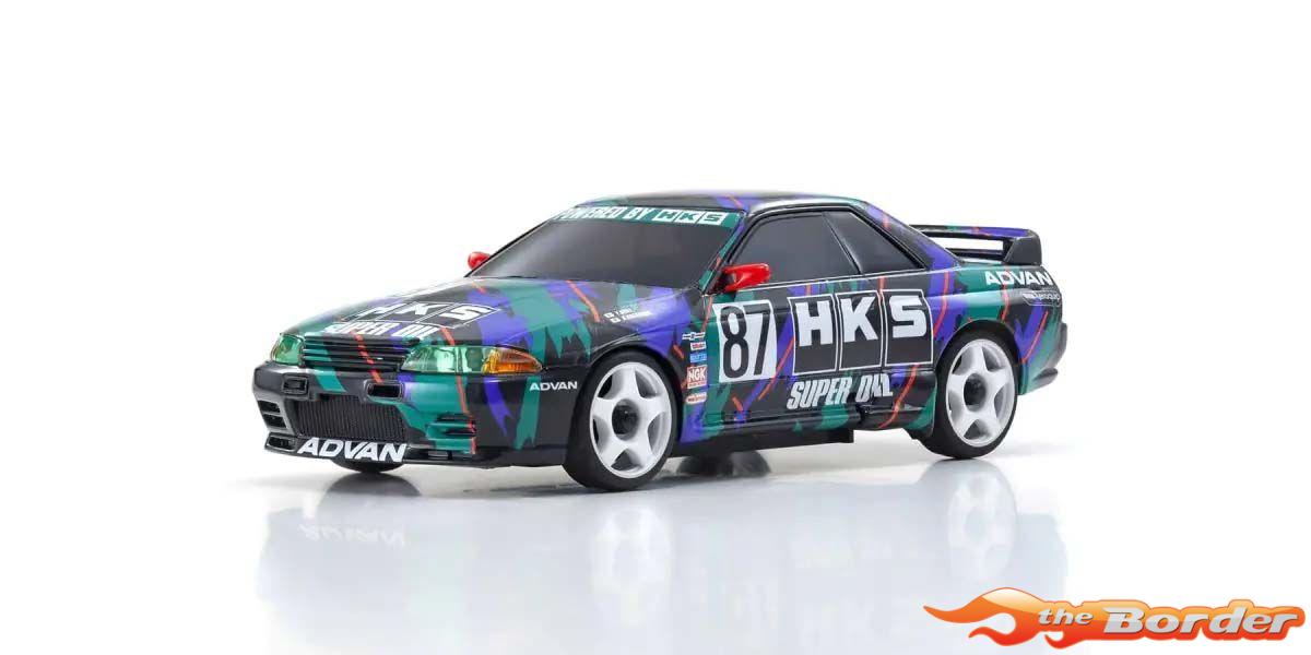 Kyosho Mini-Z AWD Nissan Skyline GT-R R32 1993 HKS #87 32652HK - Afbeelding 3