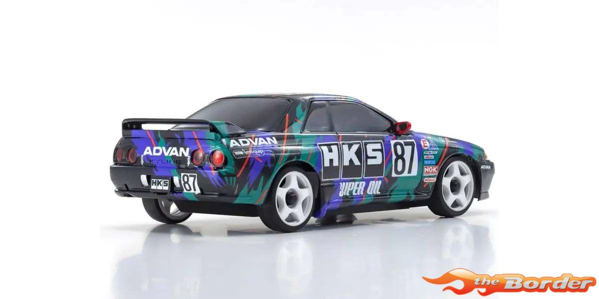 Kyosho Mini-Z AWD Nissan Skyline GT-R R32 1993 HKS #87 32652HK - Afbeelding 4