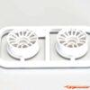 Kyosho Wheels Set RE30 Narrow-Offset 2.0 (2) White MZH131W-N2B - Afbeelding 2