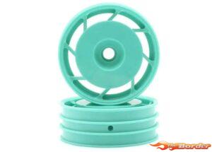 Kyosho Front Wheels 1/10 Ultima 8D 50mm (2) - Peppermint Green UTH001GR