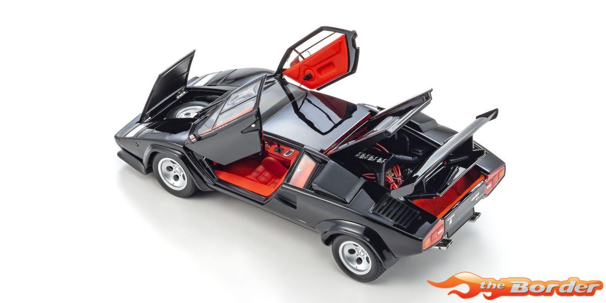 Kyosho 1/18 Lamborghini Countach LP5000 Quattrovalvove Black 8320BK - Afbeelding 3