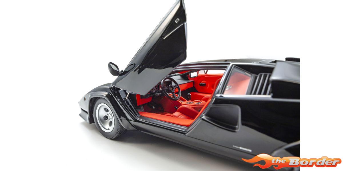 Kyosho 1/18 Lamborghini Countach LP5000 Quattrovalvove Black 8320BK - Afbeelding 6