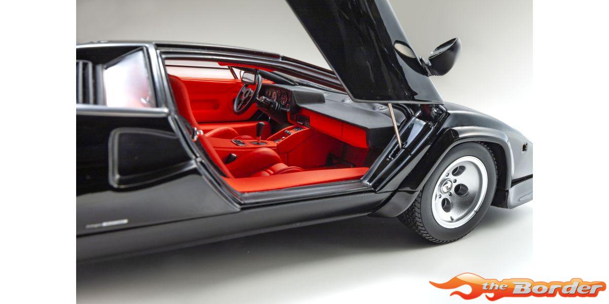 Kyosho 1/18 Lamborghini Countach LP5000 Quattrovalvove Black 8320BK - Afbeelding 7