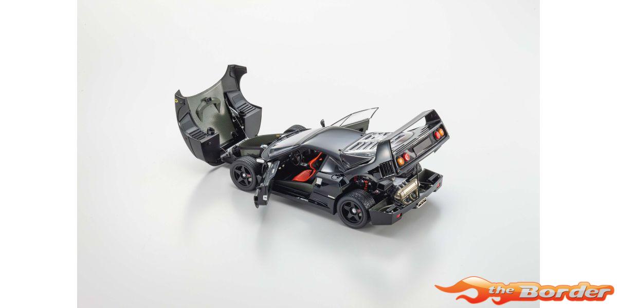 Kyosho 1/18 Ferrari F40 Black 1987 KS08416BK - Afbeelding 9
