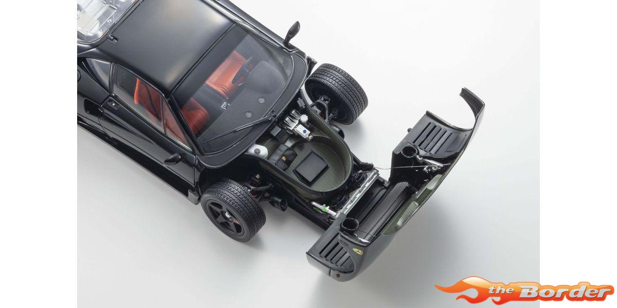 Kyosho 1/18 Ferrari F40 Black 1987 KS08416BK - Afbeelding 3