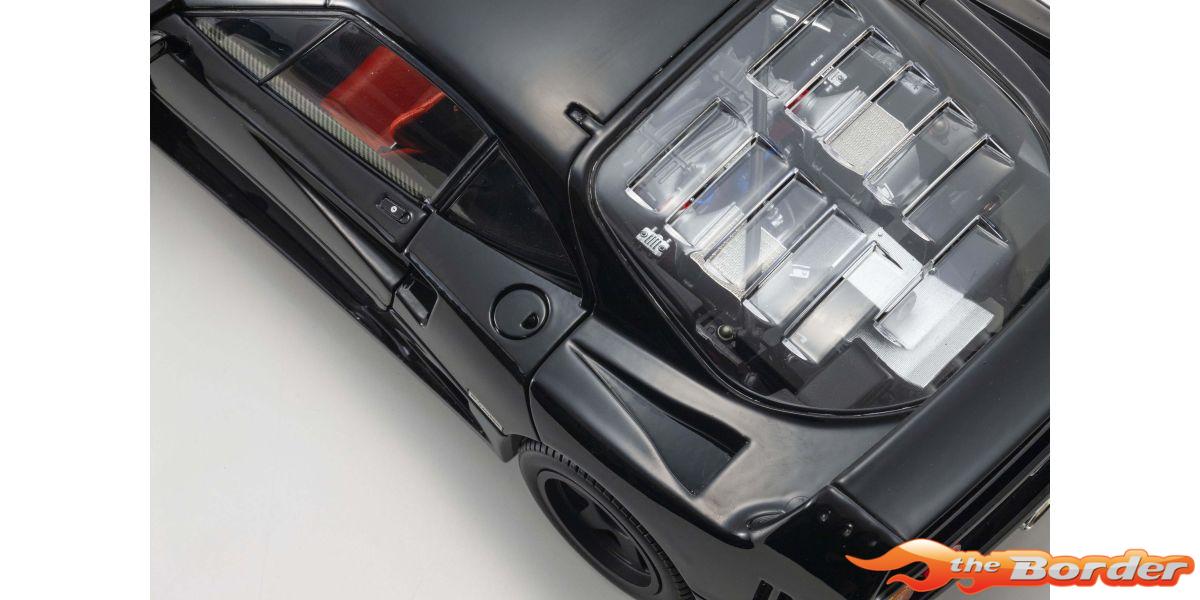 Kyosho 1/18 Ferrari F40 Black 1987 KS08416BK - Afbeelding 4