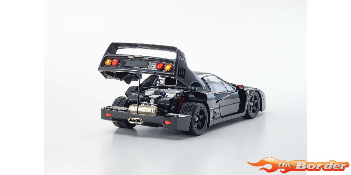 Kyosho 1/18 Ferrari F40 Black 1987 KS08416BK - Afbeelding 8