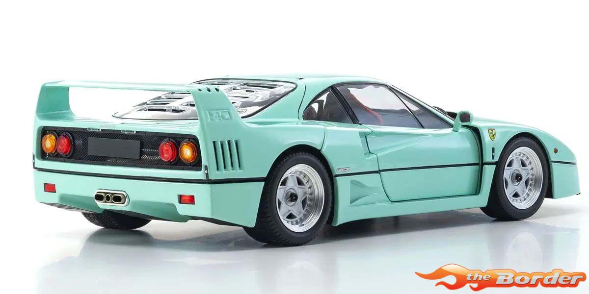 Kyosho 1/18 Ferrari F40 Mint Green 1987 KS08416MG - Afbeelding 2