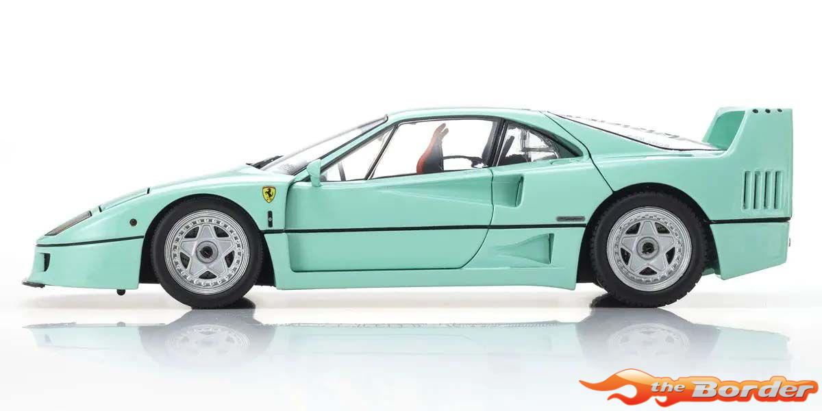 Kyosho 1/18 Ferrari F40 Mint Green 1987 KS08416MG - Afbeelding 3