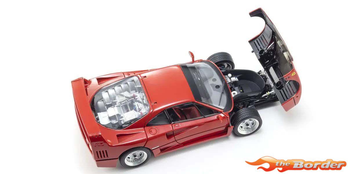 Kyosho 1/18 Ferrari F40 Red 1987 KS08416R2 - Afbeelding 6