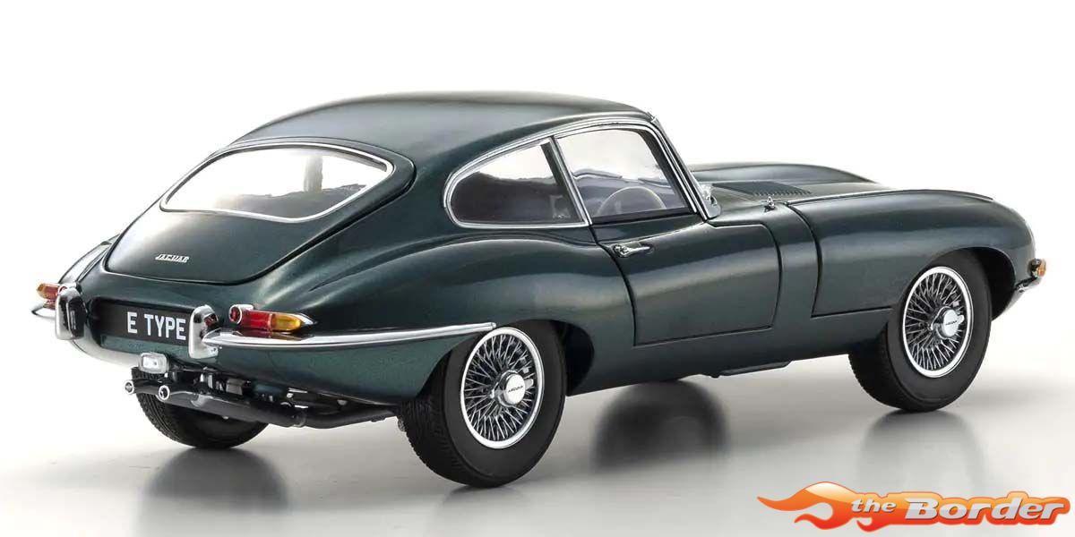 Kyosho 1/18 Jaguar E-Type 3.8L Coupe MK1 1961 Dark Green KS08954DG - Afbeelding 2