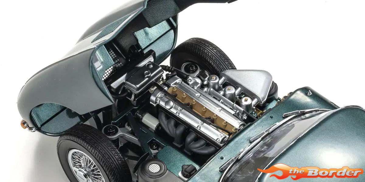 Kyosho 1/18 Jaguar E-Type 3.8L Coupe MK1 1961 Dark Green KS08954DG - Afbeelding 5