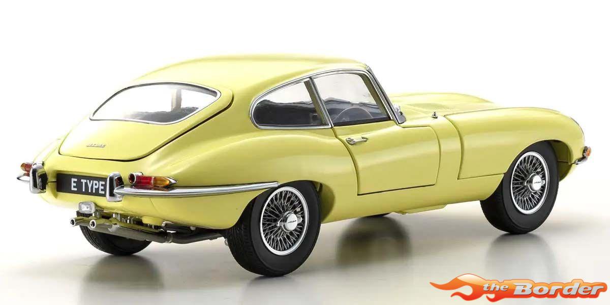 Kyosho 1/18 Jaguar E-Type 3.8L Coupe MK1 1961 Pale Primose KS08954LY - Afbeelding 2