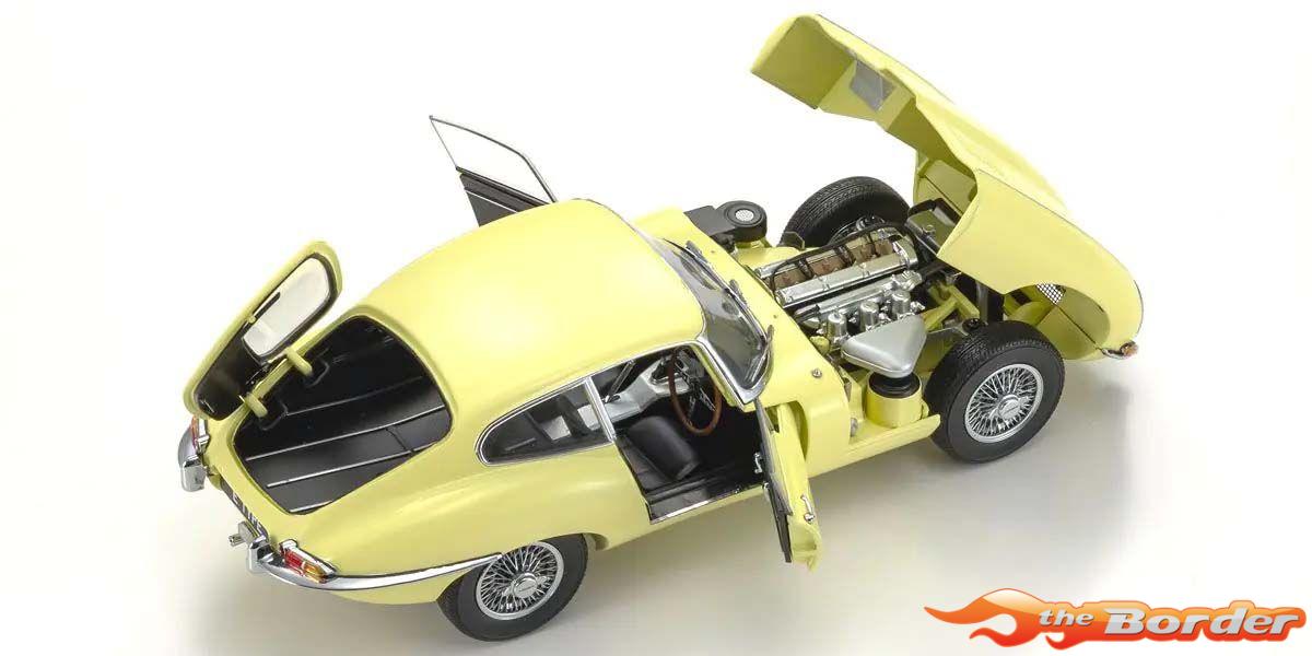 Kyosho 1/18 Jaguar E-Type 3.8L Coupe MK1 1961 Pale Primose KS08954LY - Afbeelding 3