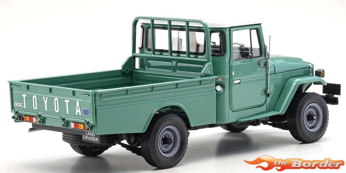 Kyosho 1/18 Toyota Land Cruiser 40 Pick Up 1980 Fashion Green KS08958FG - Afbeelding 3