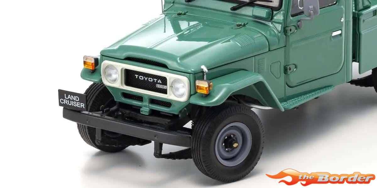 Kyosho 1/18 Toyota Land Cruiser 40 Pick Up 1980 Fashion Green KS08958FG - Afbeelding 4