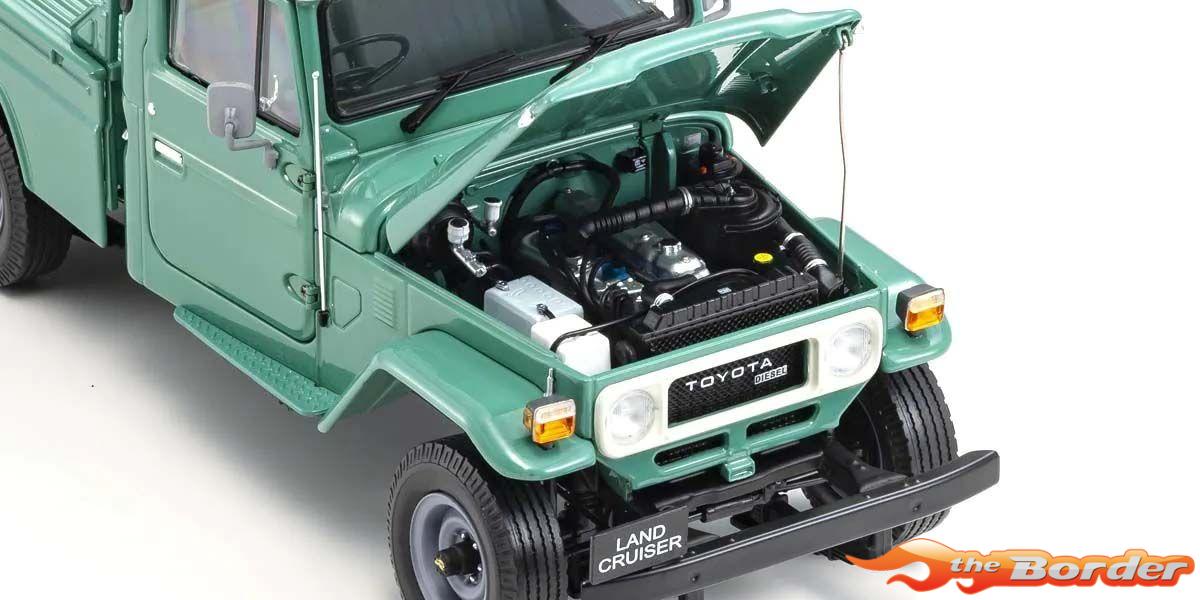 Kyosho 1/18 Toyota Land Cruiser 40 Pick Up 1980 Fashion Green KS08958FG - Afbeelding 5