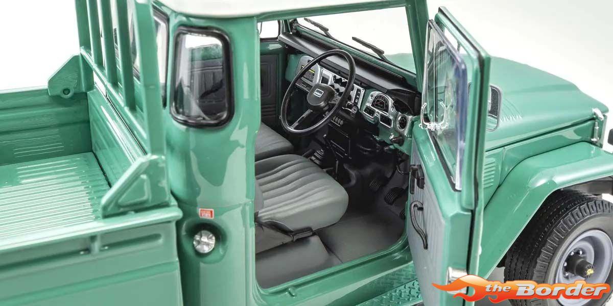 Kyosho 1/18 Toyota Land Cruiser 40 Pick Up 1980 Fashion Green KS08958FG - Afbeelding 8