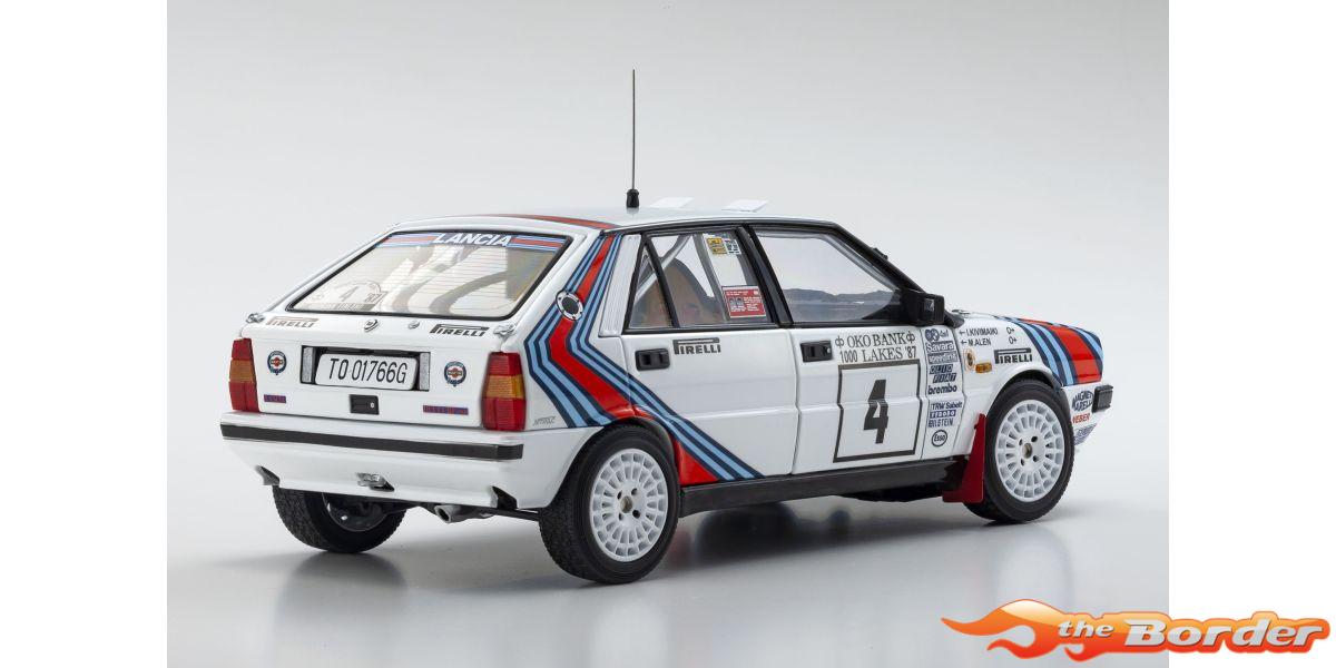 Kyosho 1/18 Lancia Delta HF 4WD 1000 Lakes 1987 Team Lancia Nr.4 KS08960B - Afbeelding 2