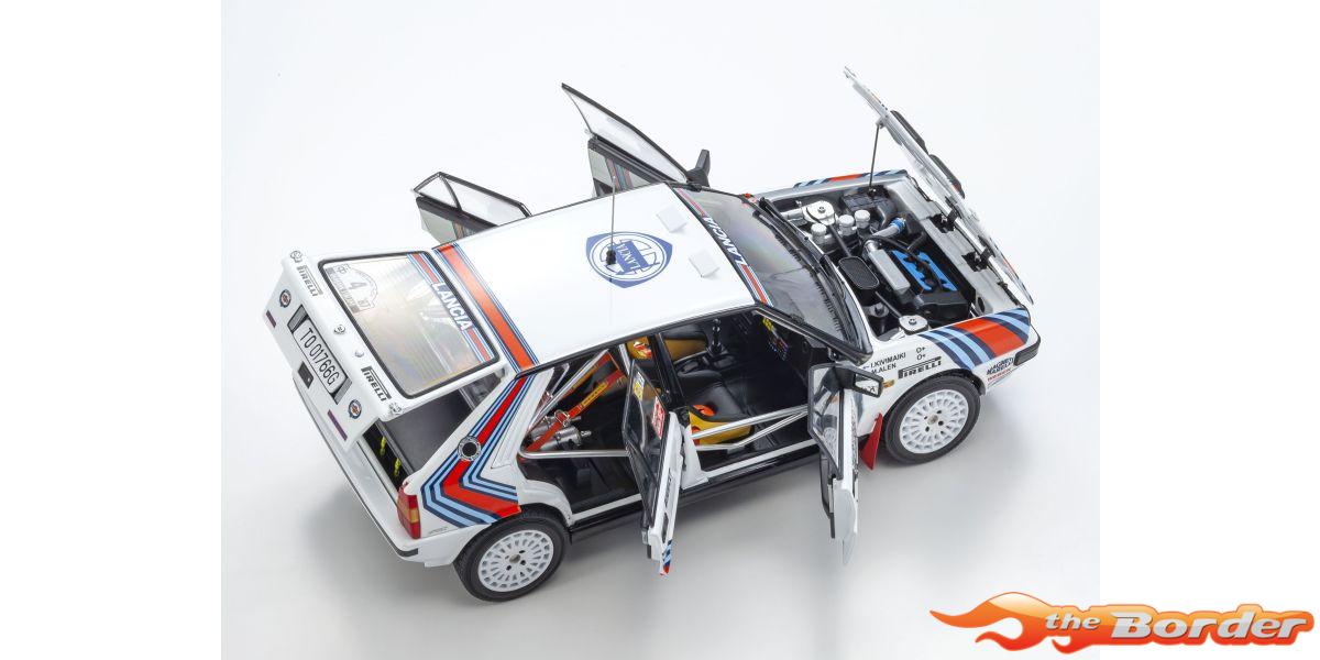 Kyosho 1/18 Lancia Delta HF 4WD 1000 Lakes 1987 Team Lancia Nr.4 KS08960B - Afbeelding 4