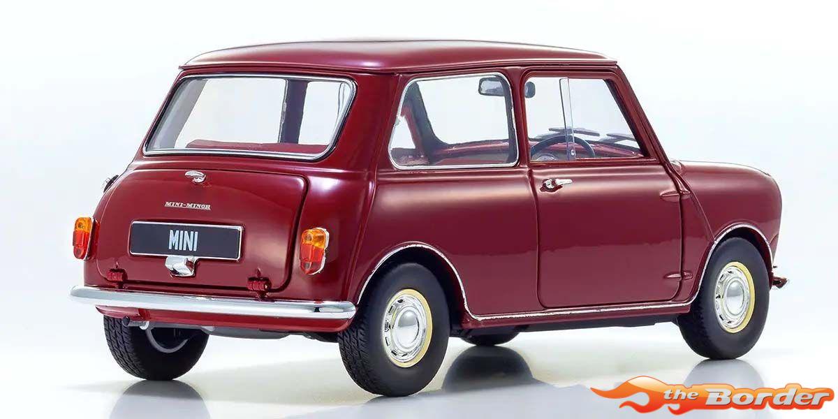 Kyosho 1/18 Morris Mini Minor Cherry Red KS08964R - Afbeelding 2