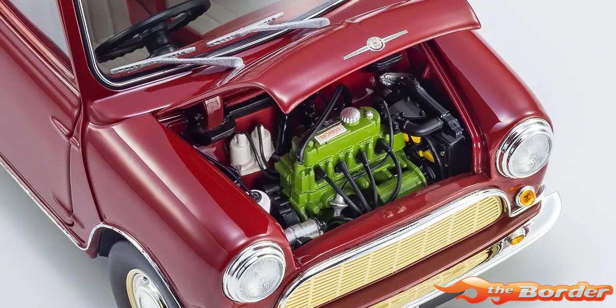 Kyosho 1/18 Morris Mini Minor Cherry Red KS08964R - Afbeelding 6