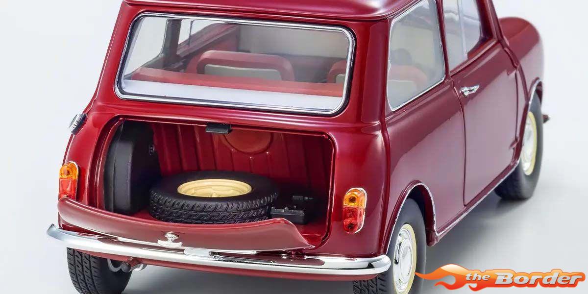 Kyosho 1/18 Morris Mini Minor Cherry Red KS08964R - Afbeelding 7