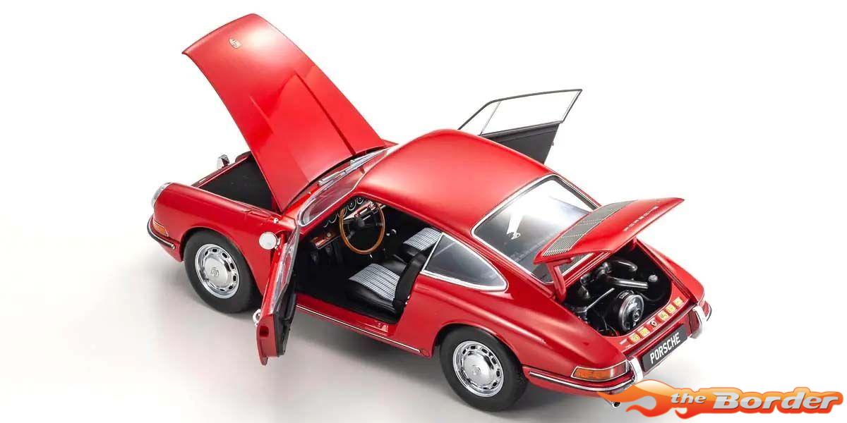 Kyosho 1/18 Porsche 911 2.0 (901) 1964 Signal Red - Afbeelding 4