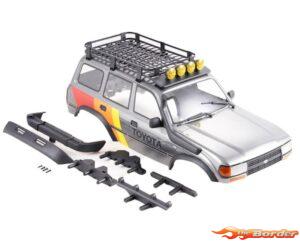 FMS 1/10 LC80 FCX10 - Car Body Assembly Painted (Gray) FMSC3687