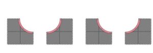 Kyosho Mini-Z Grand Prix Circuit30 Large Corner Set (12pcs) 87033-02B