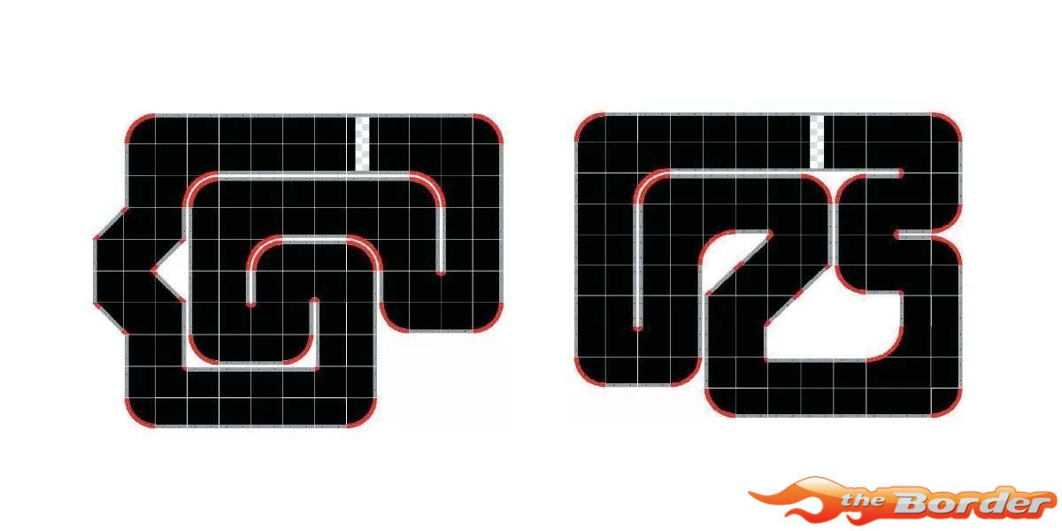 Kyosho Mini-Z Grand Prix Circuit50 Corner Set 45 Degre (12) 87053-03B - Afbeelding 4