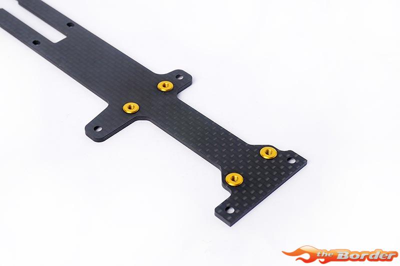 Koswork Carbon Radio Plate & ESC Mount 2.0mm for Kyosho Optima Mid KOS04321 - Afbeelding 3