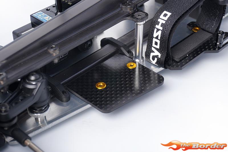 Koswork Carbon Radio Plate & ESC Mount 2.0mm for Kyosho Optima Mid KOS04321 - Afbeelding 5