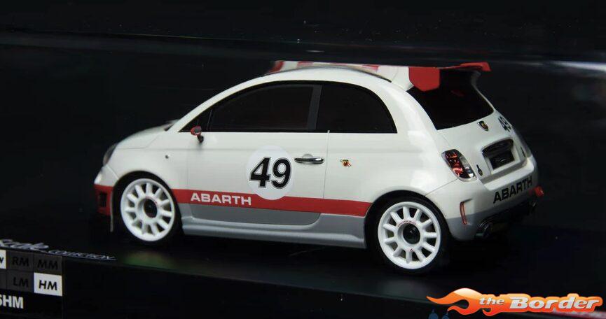 Kyosho Mini-Z Body Set Abarth 500 Assetto Corse MZP128W - Afbeelding 3