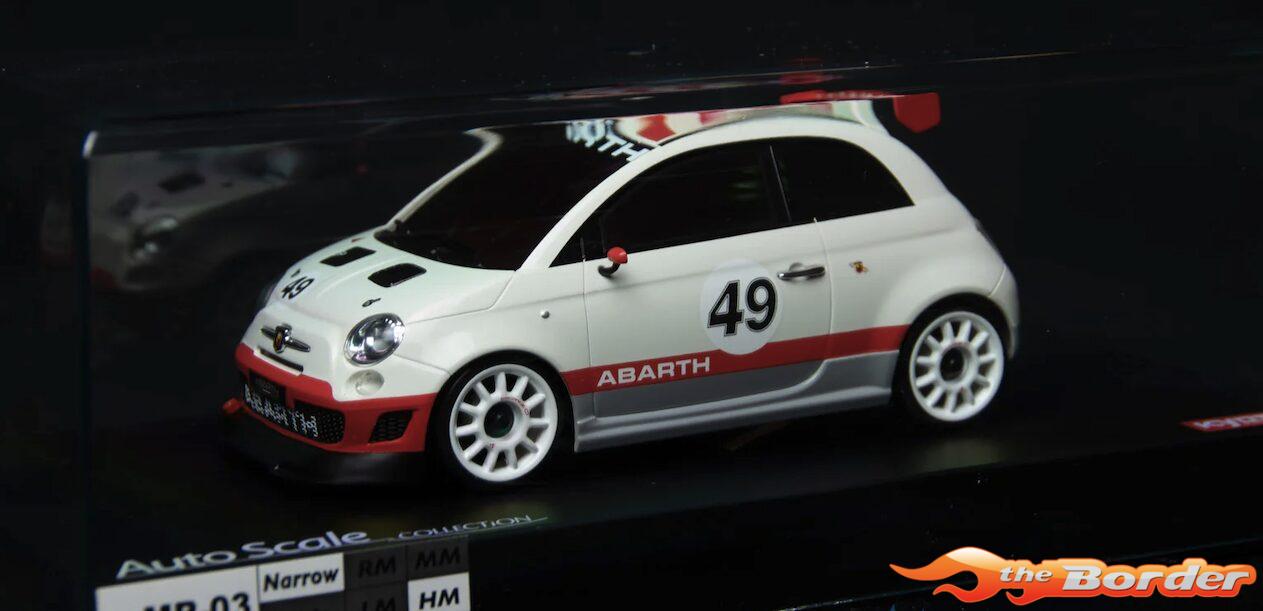 Kyosho Mini-Z Body Set Abarth 500 Assetto Corse MZP128W - Afbeelding 4