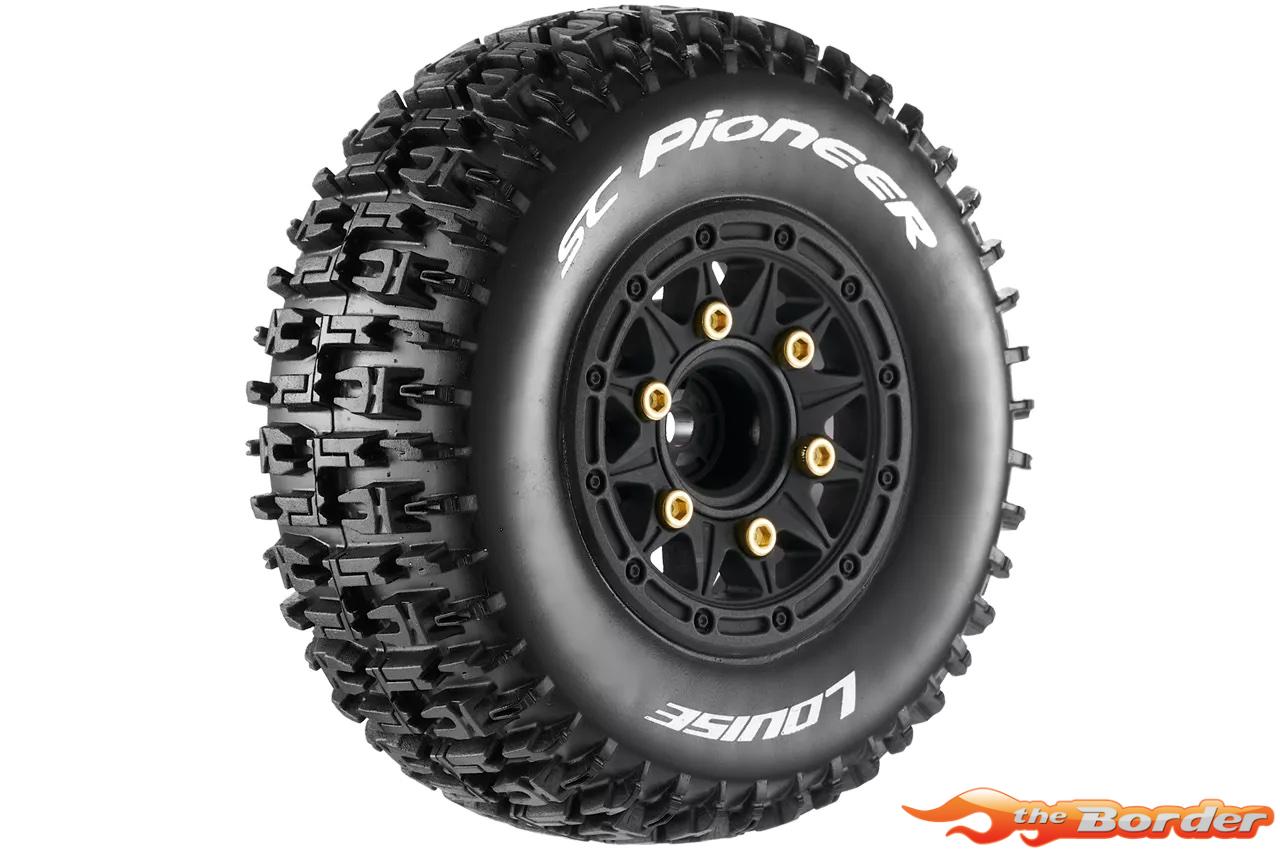 LouiseRC SC-Pioneer Traxxas Slash Tires – Removable Hex (12mm, 14mm, 17mm) (F/R) LR-T3148SB