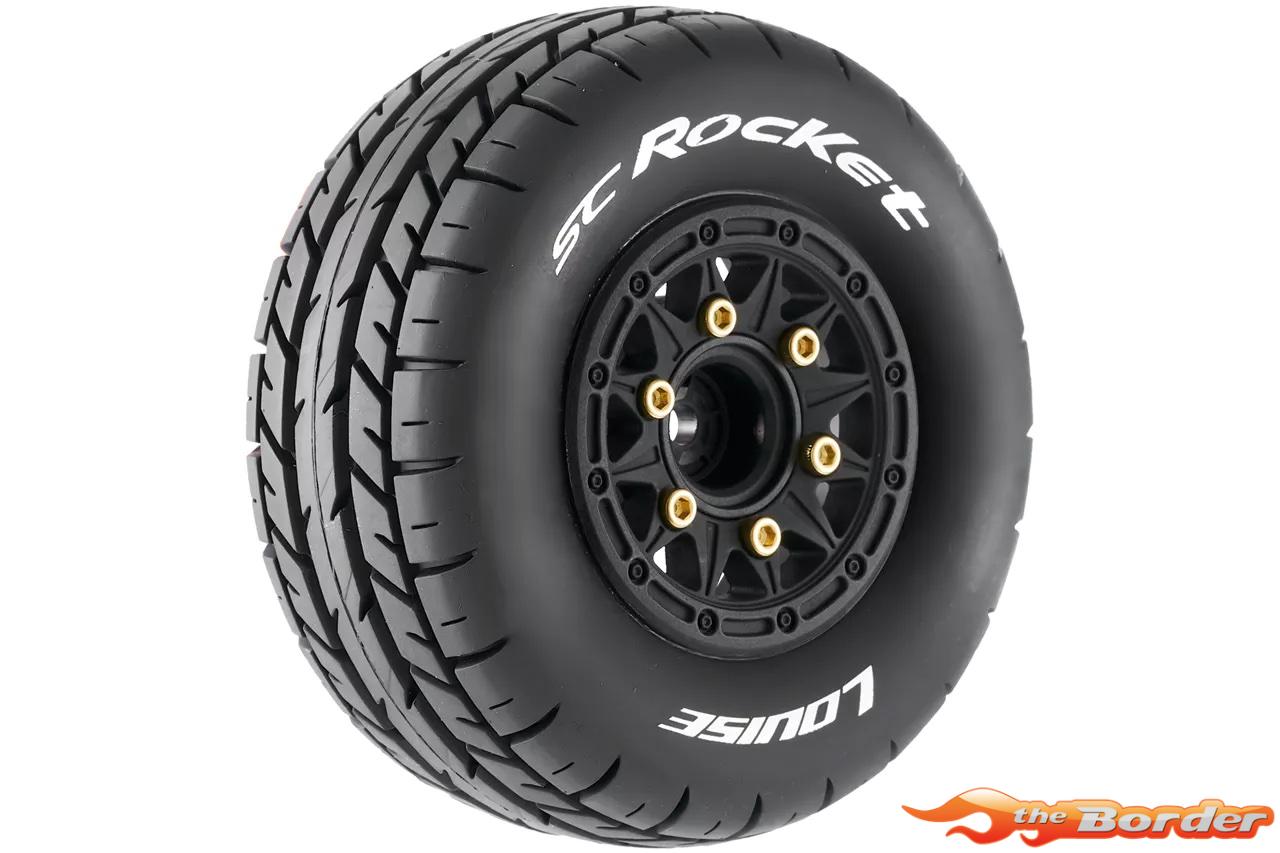 LouiseRC SC-Rocket Traxxas Slash Tires - Removable Hex (12mm, 14mm, 17mm) (F/R) (2) LR-T3154SB - Afbeelding 3