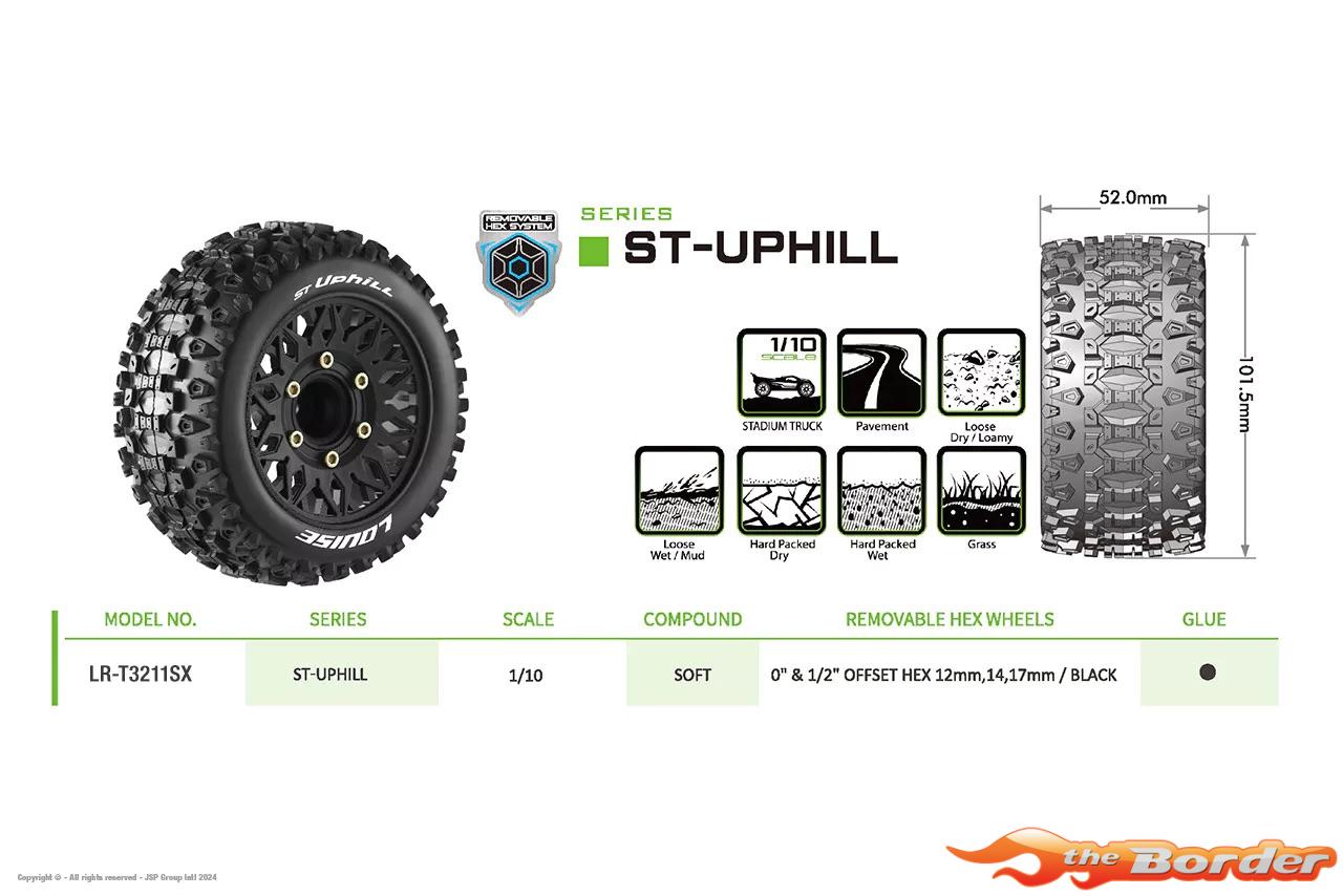 LouiseRC ST-Uphill Traxxas Stampede/Rustler Tires – Removable Hex (12mm, 14mm, 17mm) (F/R) LR-T3211SX - Afbeelding 6