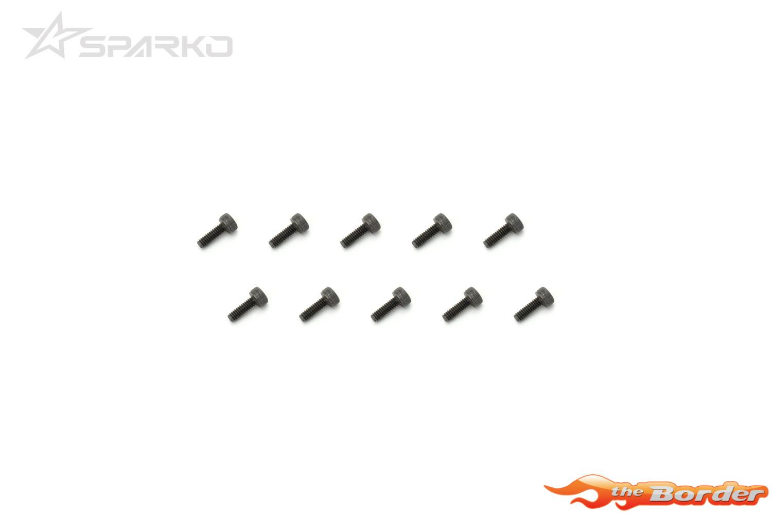 Sparko Cap Screw M2x6mm (10pcs) SPKSC0206BK