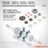 XRAY Diff Bevel & Satellite Gears For O-Ring - Set 335031