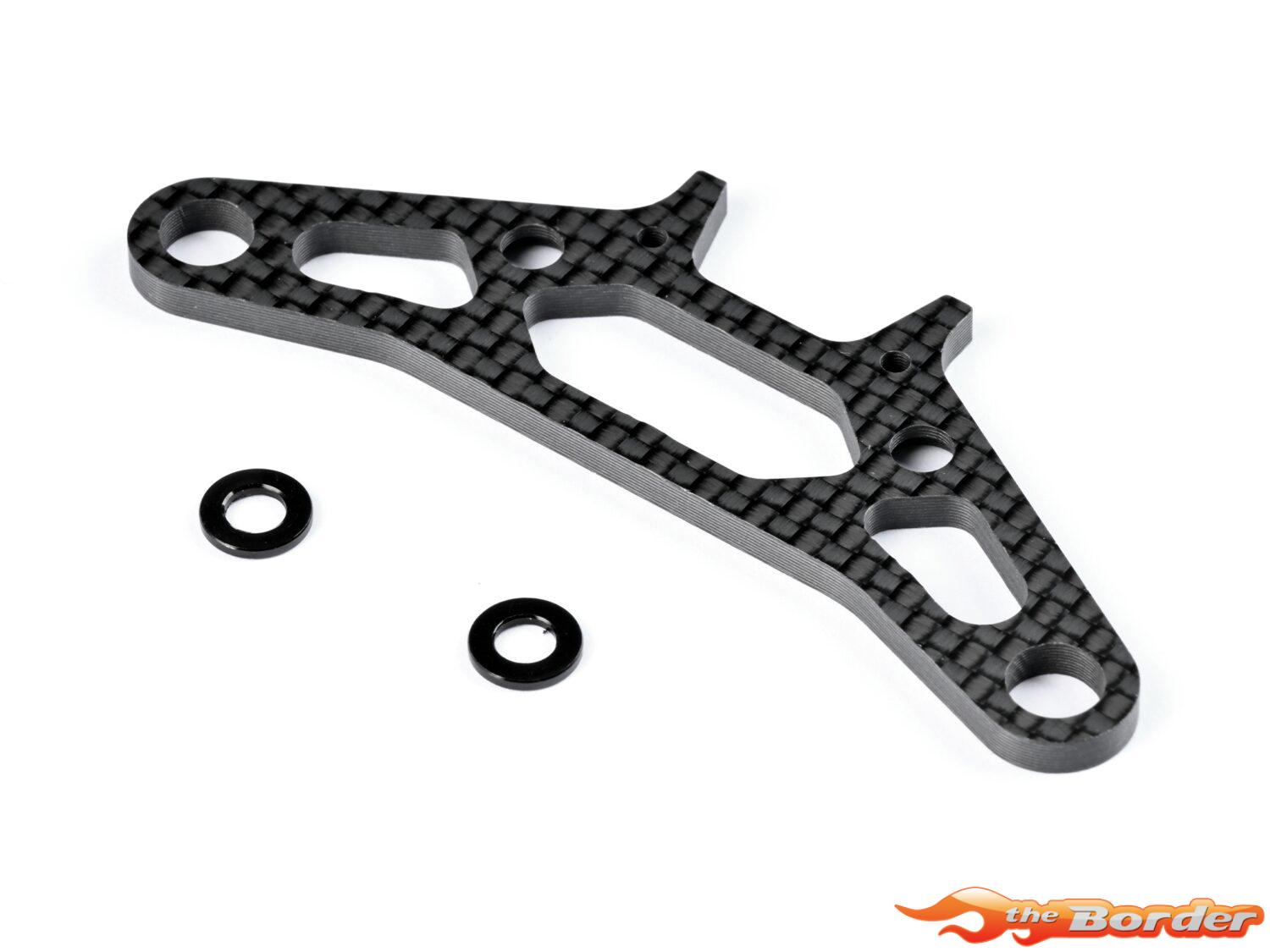 XRAY X4 Carbon Upper Holder For Bumper For Uni Bulkheads 301253