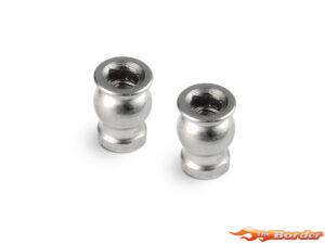 XRAY X4 Lower Arm Ball Universal 4.9mm With Hex - Hudy Spring Steel (2) 303251