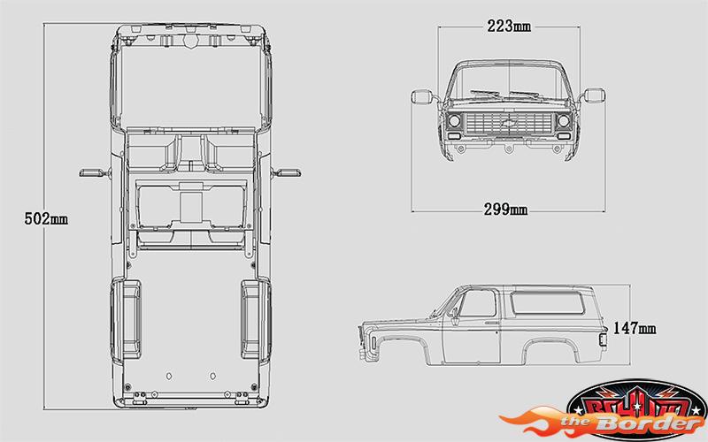 RC4WD Chevrolet Blazer Hard Body Complete Set (Yellow) Z-B0152 - Afbeelding 2